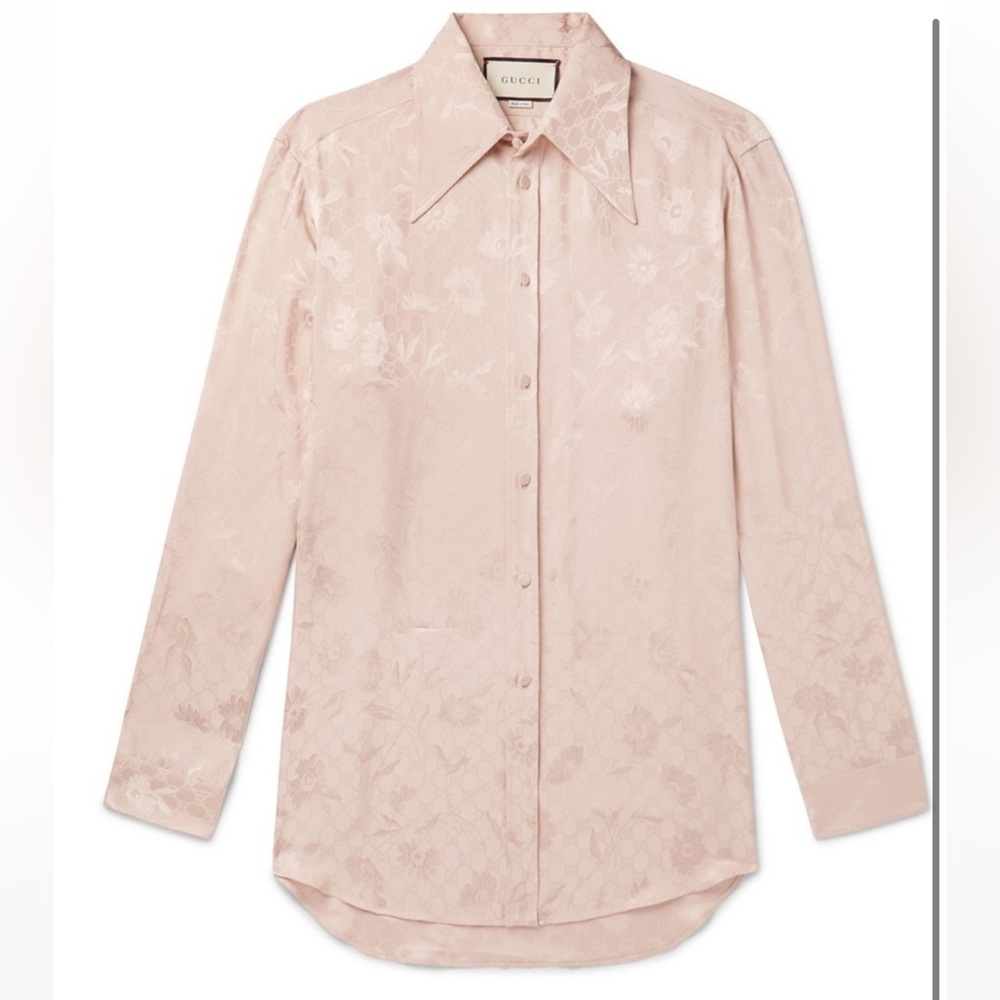 Gucci - Daisy Floral-Jacquard Shirt - Pink- UNISEX